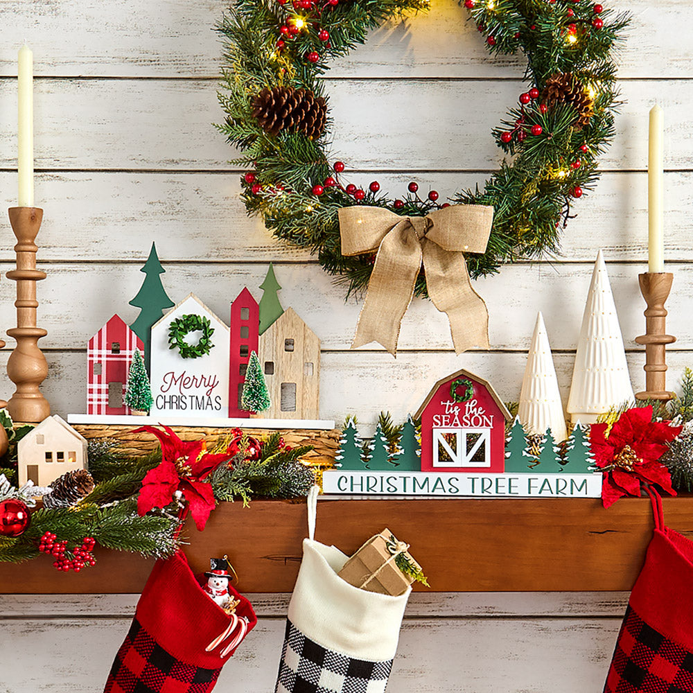 christmas-Wooden-Tree-Farm-or-Village-Tabletop-Decor